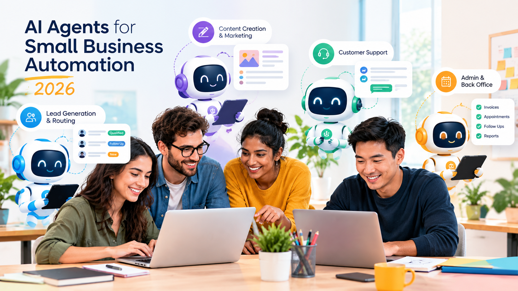 Best AI Agents for Small Business Automation in 2026