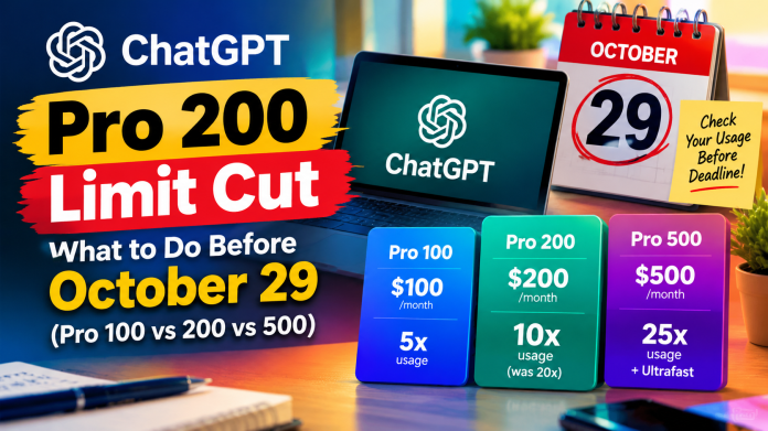 ChatGPT Pro 200 Limit Cut